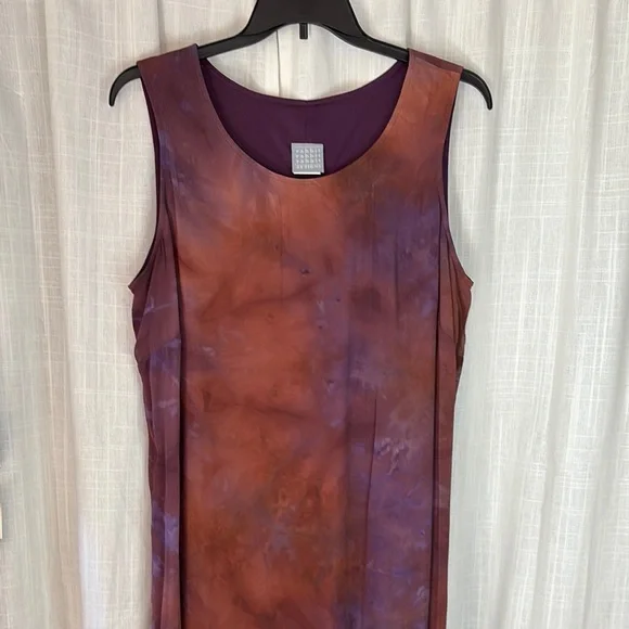 Rabbit Rabbit Rabbit Orange and Purple Sheath Dress with Duster Jacket - Picture 2 of 16